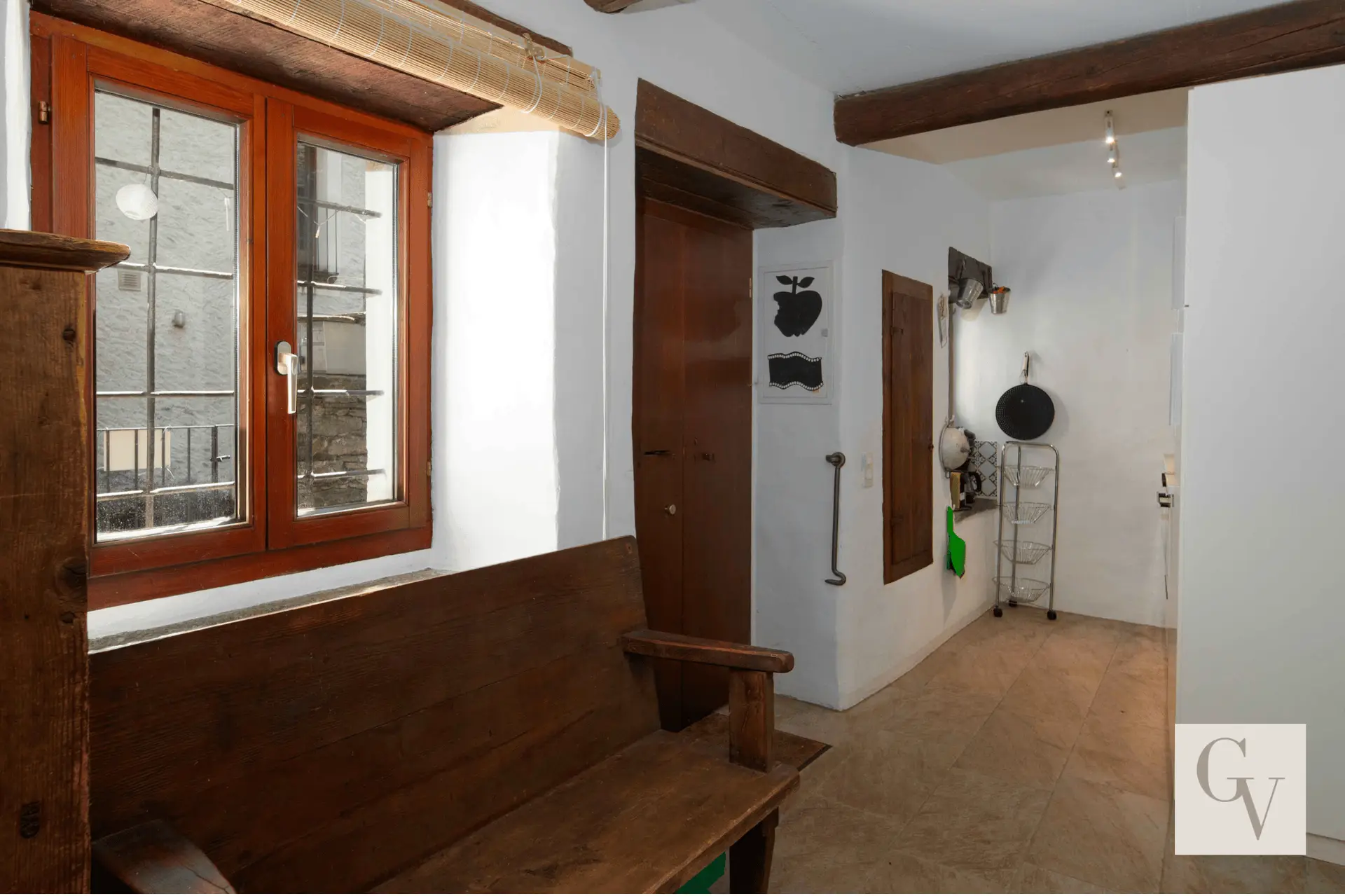 Casa Rustica ad Aurigeno Ticino. Bellisima soggiorno e cucina. Glenda Vanetti Foto Locarno Galleria Fotografia Immobiliare Professionale